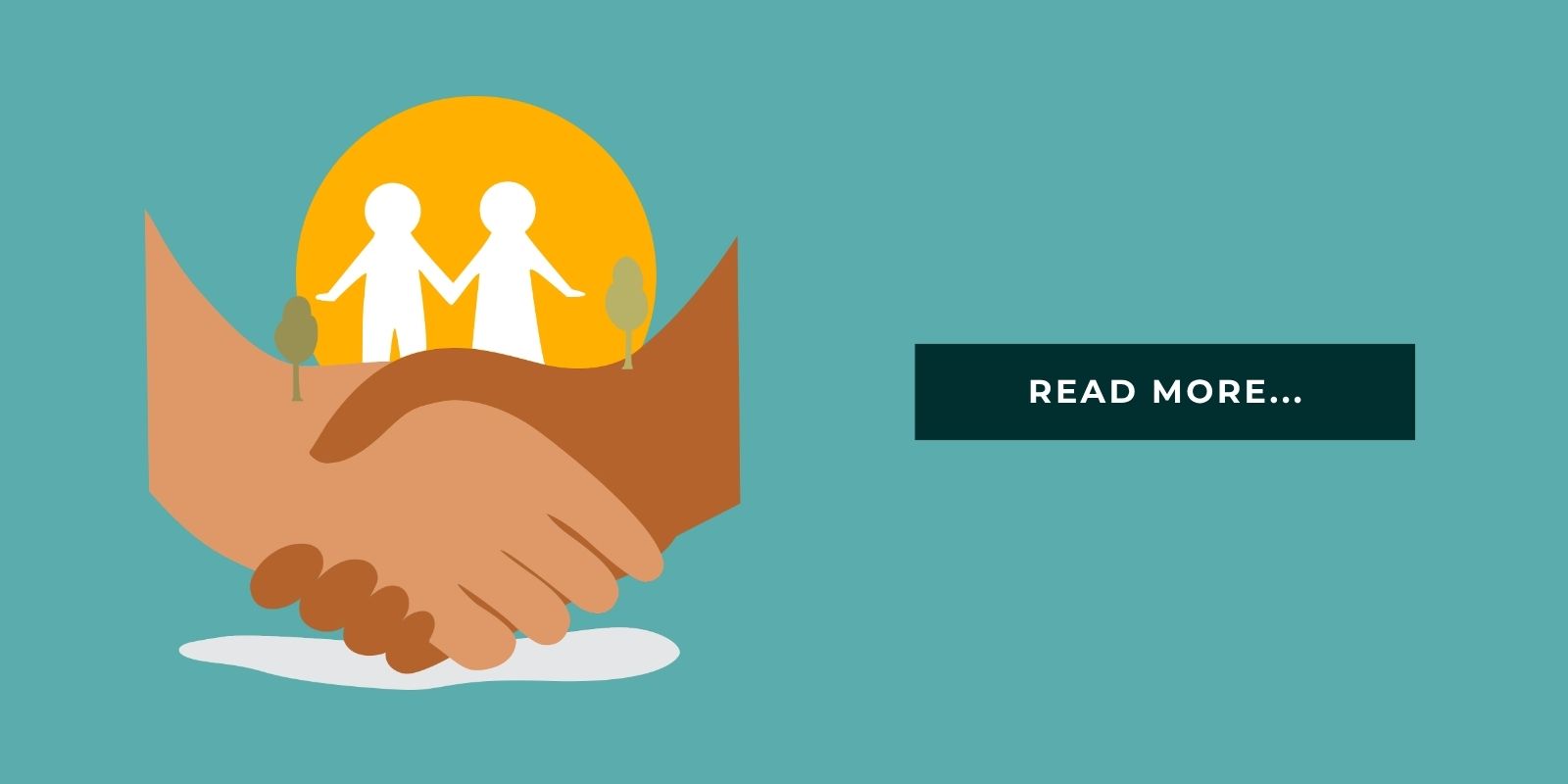 Blog Header Illustration of people shaking hands and it says 'read more'